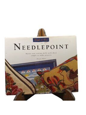 Simple-To-Sew Needlepoint Book By Hilary More With Step-By-Step Projects & Patte